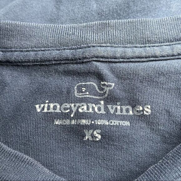 Vineyard Vines Long Sleeve Navy Blue - Pink with Logo LS Graphic T-Shirt size XS - Picture 2 of 5